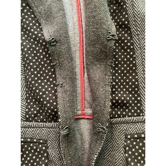 Coldwater Creek mixed print collared knit peplum style vest - Picture 6 of 8